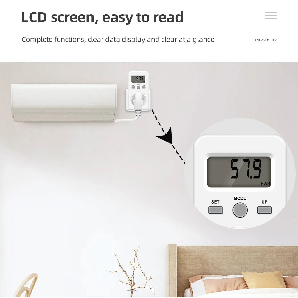 KWE-PMB03 Digital EU Plug Energy Meter