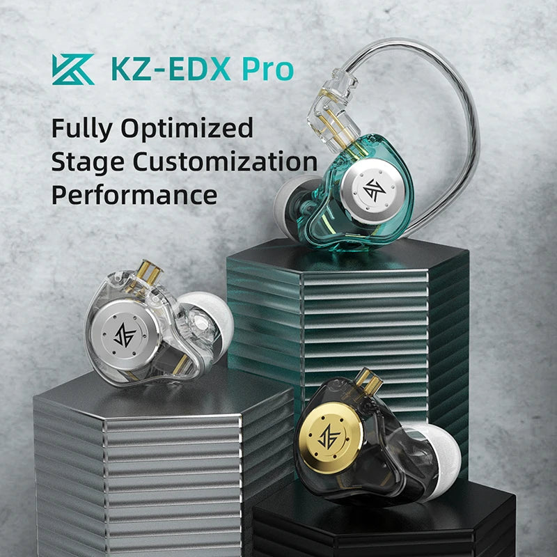 KZ EDX Pro 10mm Dual-Magnetic HiFi In-Ear Earphones