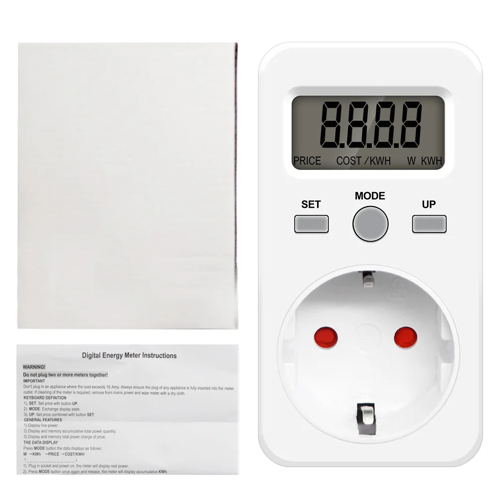 KWE-PMB03 Digital EU Plug Energy Meter