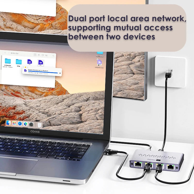 OllyMurs 1-to-4 Gigabit Ethernet Splitter