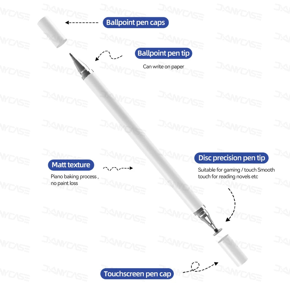 DANYCASE Universal 2-in-1 Capacitive Stylus Pen