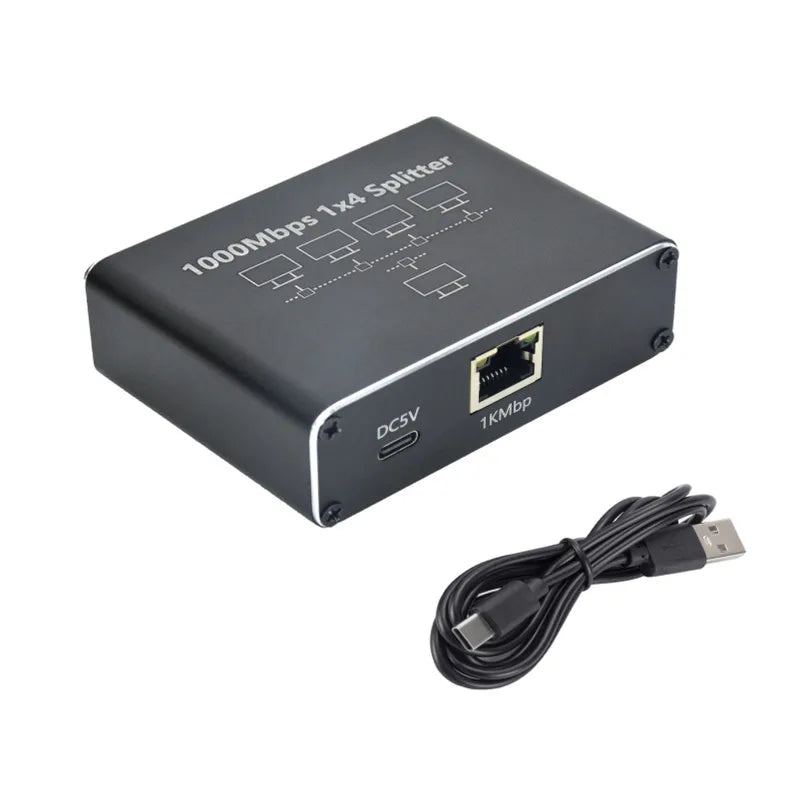 TABLLYUGE 1-to-4 Gigabit Ethernet Splitter