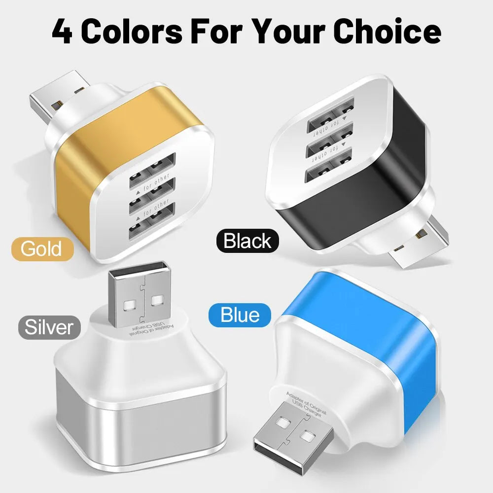 PHONEPACE 3-Port USB Charging Adapter