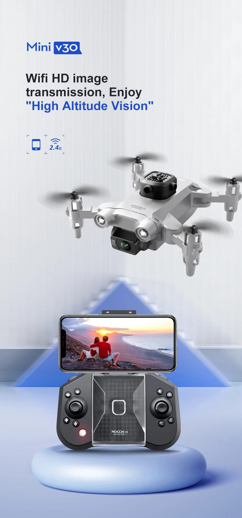 4D-V30 Mini 4K FPV Camera Drone