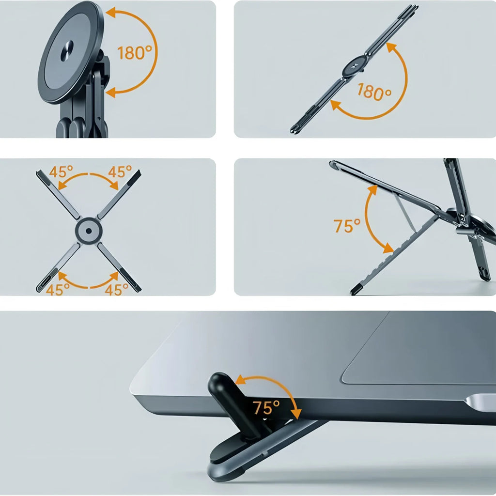 amzwn 3-in-1 Magnetic Phone Holder & Foldable Tripod