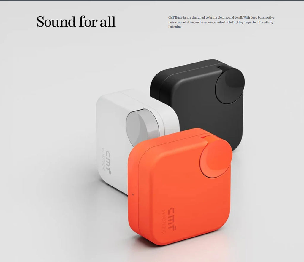 CMF Buds 2a Bluetooth 5.4 ANC Earbuds