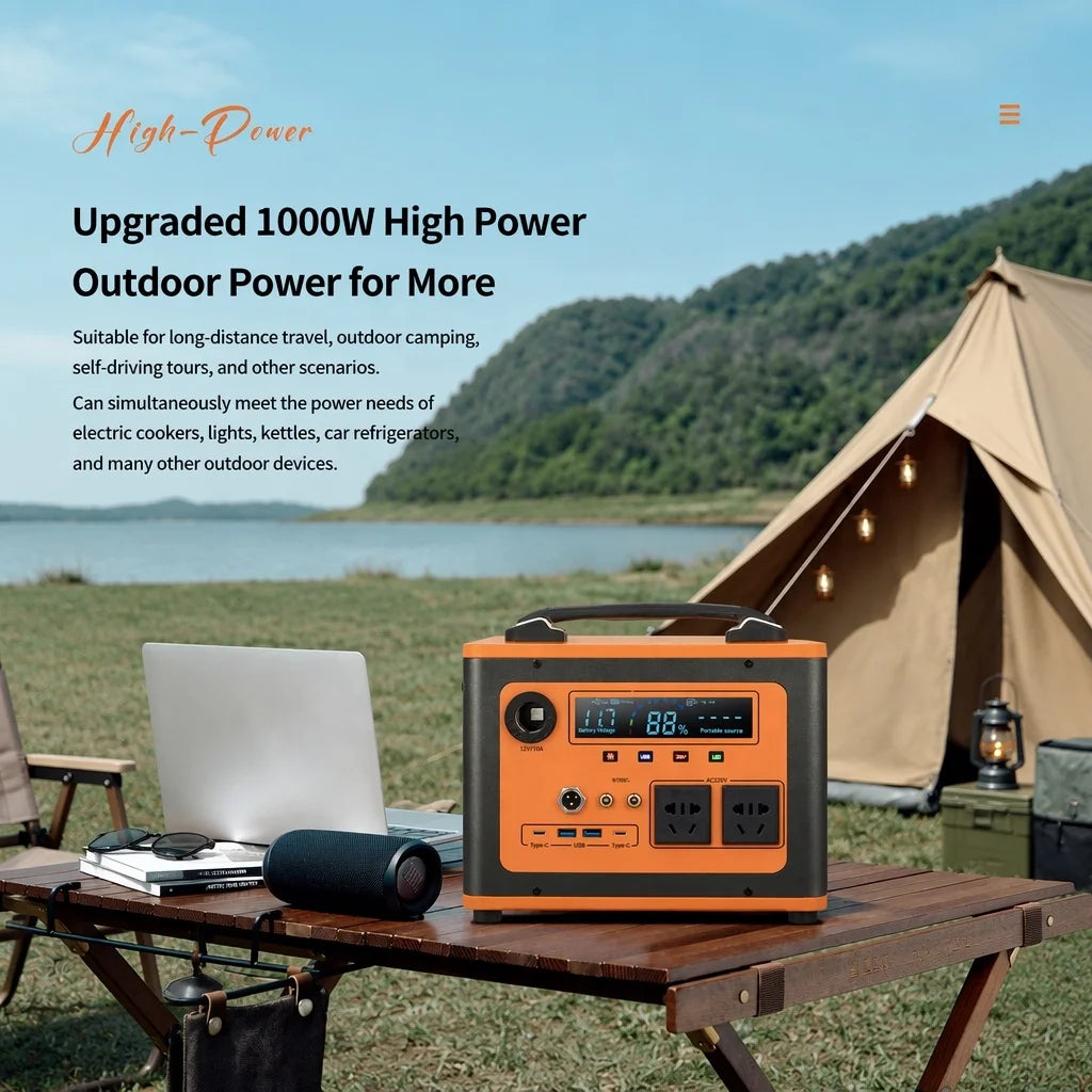 1500W 1860Wh LiFePO4 Portable Power Station