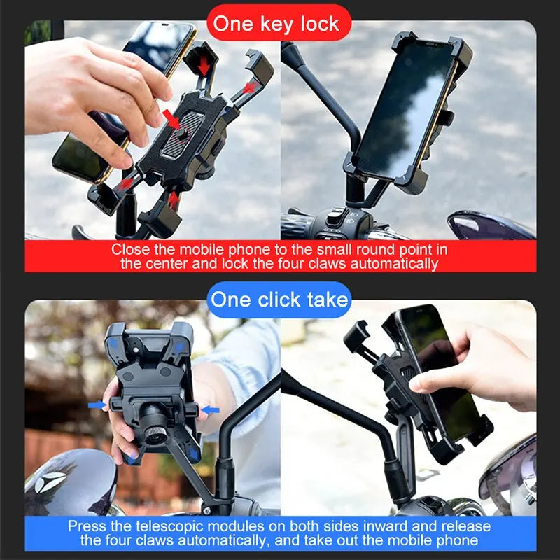 360° Rotating Bike & Motorcycle Phone Holder