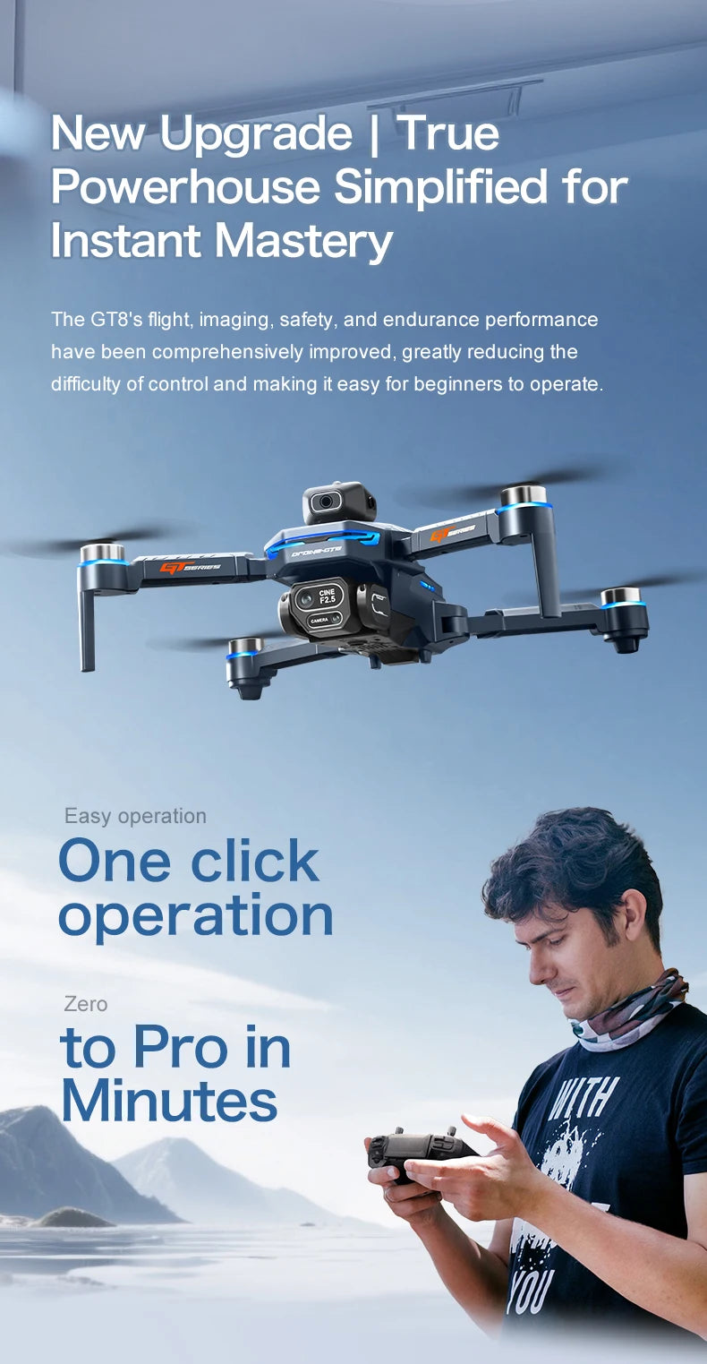 GT8 8K Dual-Camera FPV Drone
