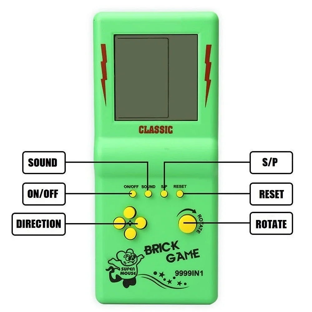 Mini Portable Brick Game Handheld Console