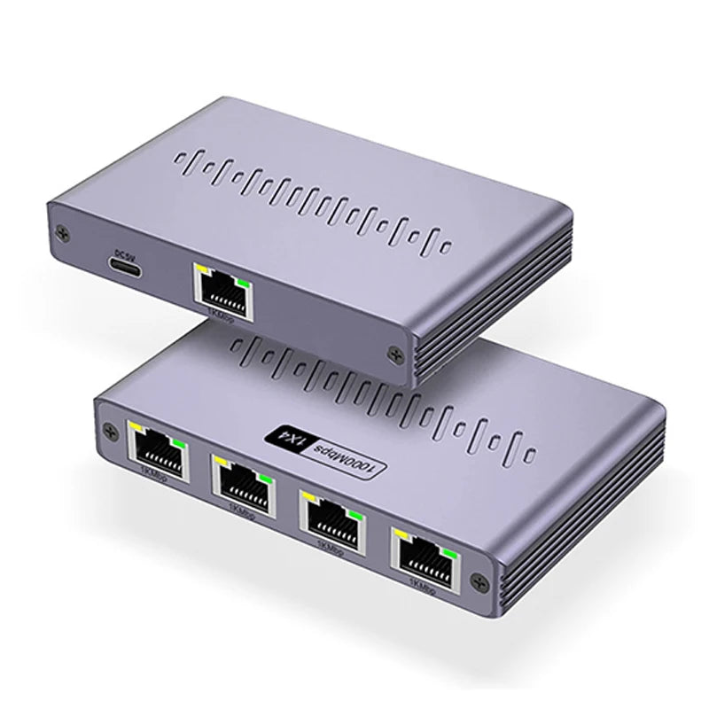 OllyMurs 1-to-4 Gigabit Ethernet Splitter