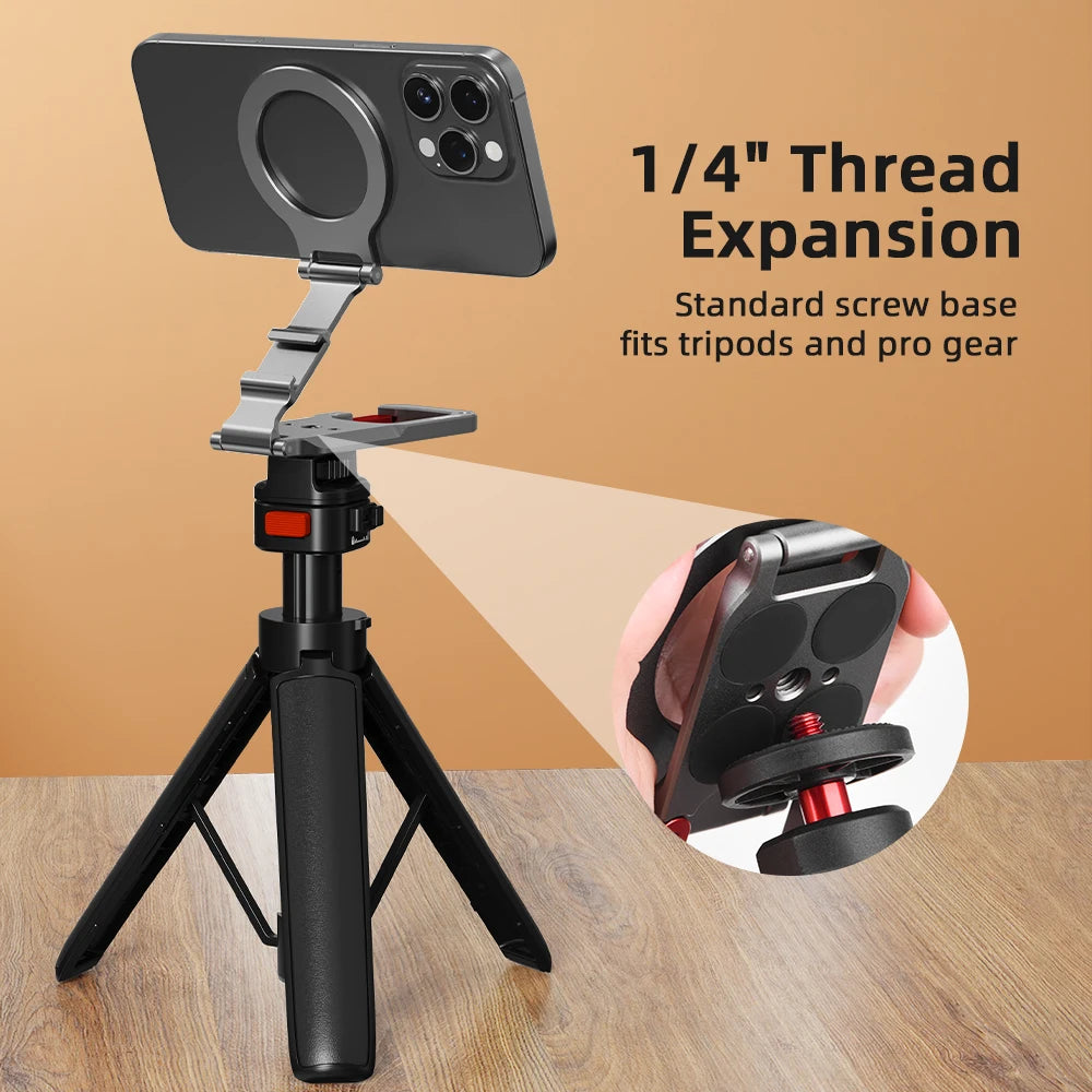 Flymile Magnetic Carabiner Phone Holder & Tripod Adapter