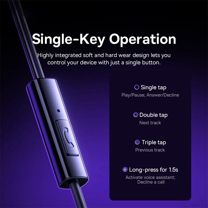 Baseus Encok CZ11/HZ11 Wired In-Ear Earphones