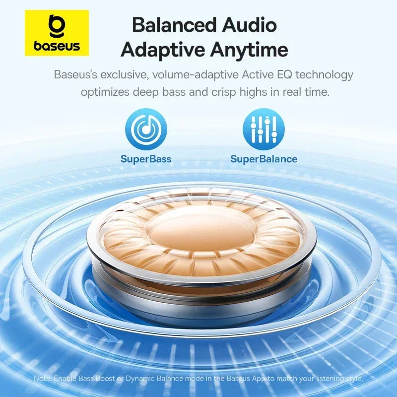 Baseus EP10 Pro Bluetooth 6.0 Adaptive ANC Earbuds