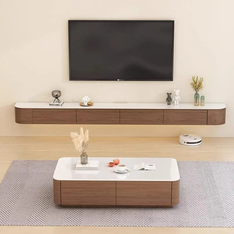 XMSJ Modern Wall-Mounted TV Cabinet