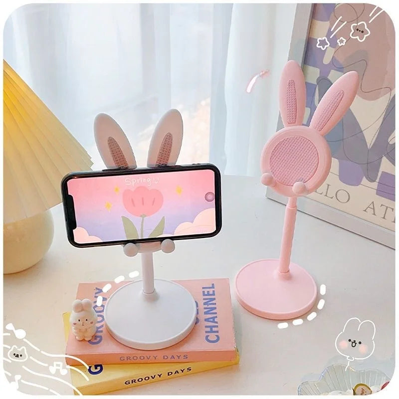 Cute Rabbit Adjustable Desktop Phone & Tablet Stand