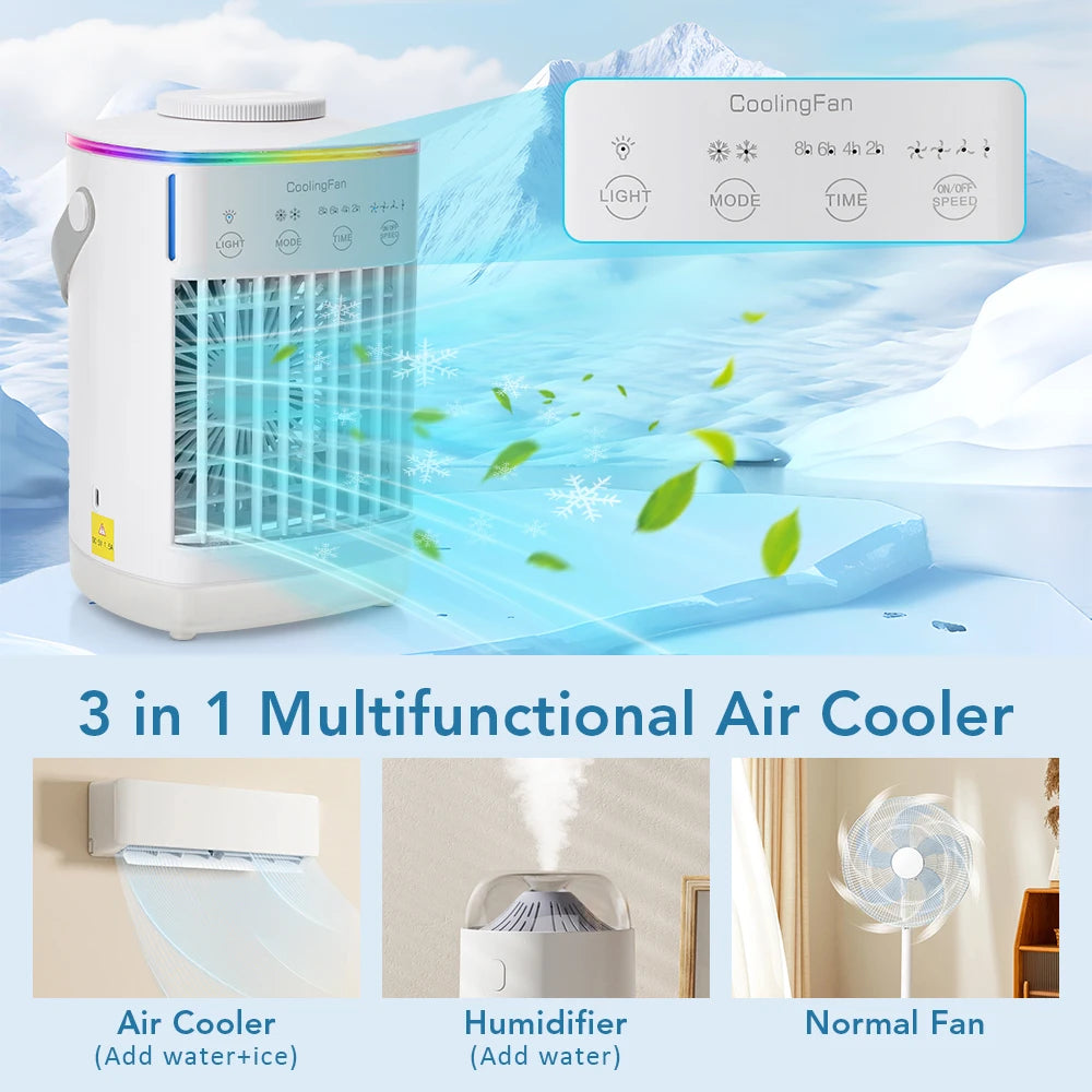 AFDEAL Portable Mist Air Cooler Fan