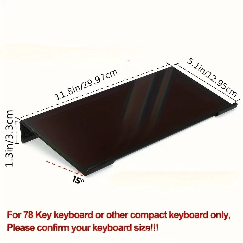Acrylic Keyboard & Mini PC Desktop Stand
