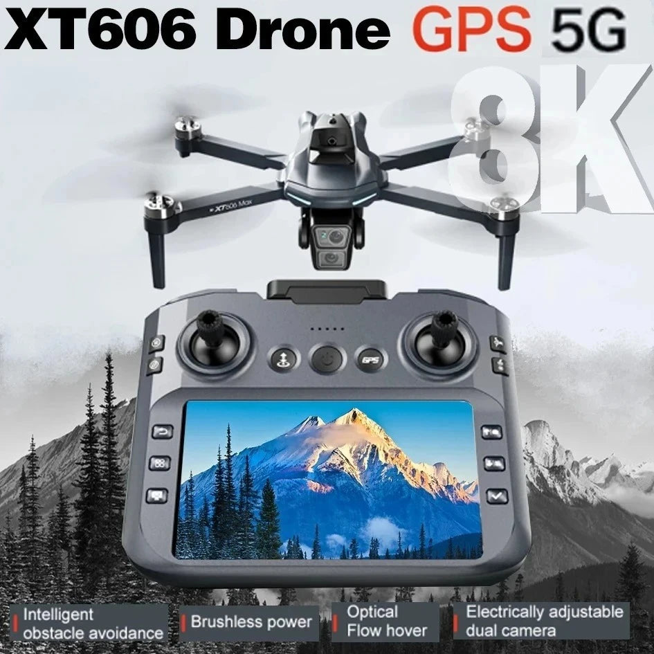 XT606 8K GPS FPV Camera Drone