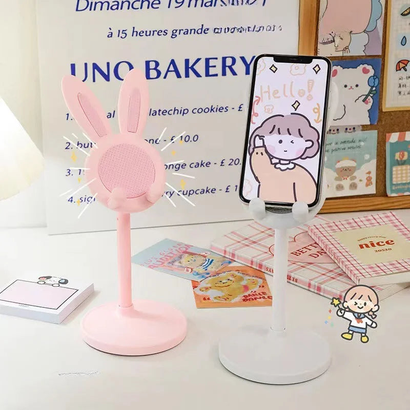 Cute Rabbit Adjustable Desktop Phone & Tablet Stand