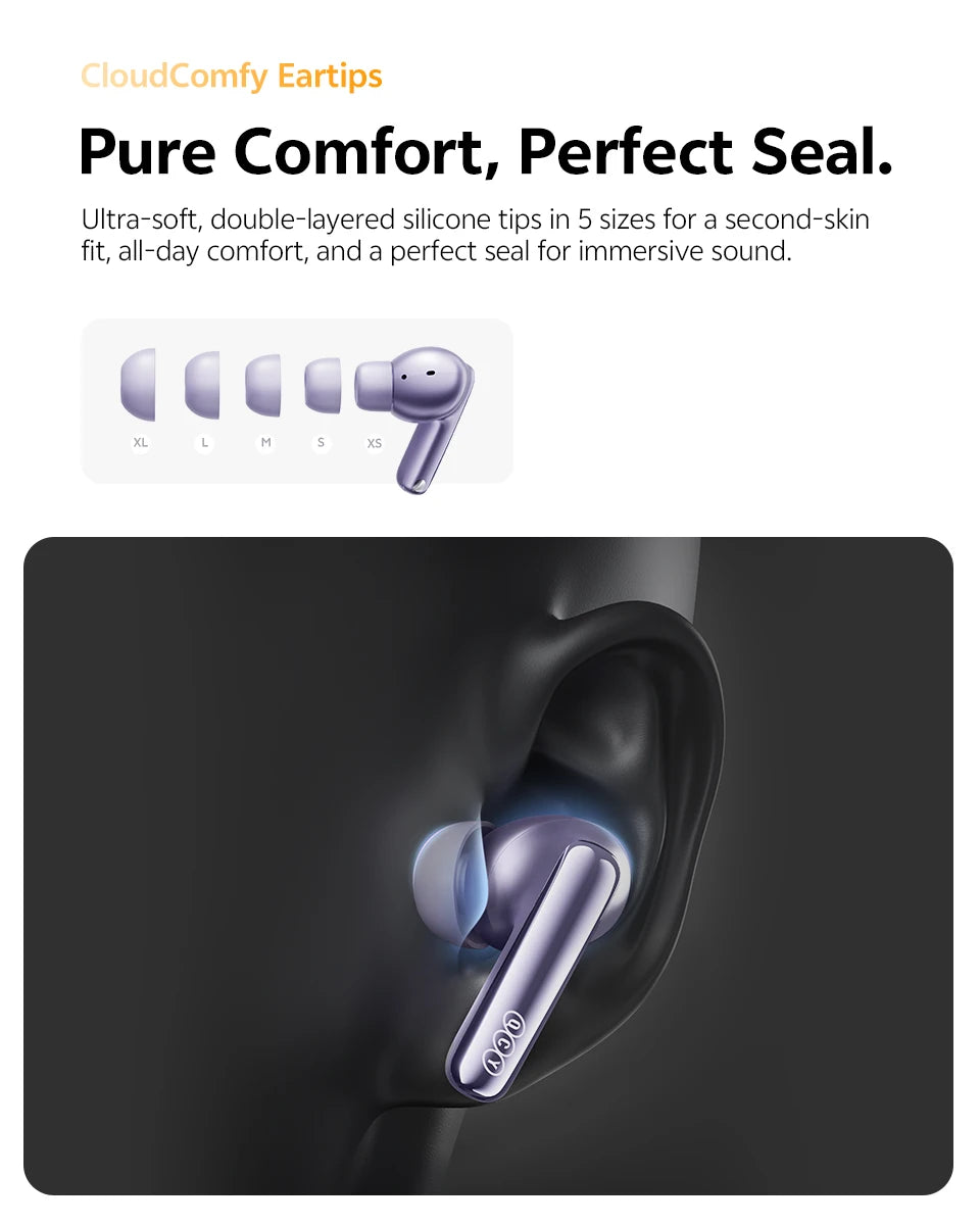 QCY MeloBuds N70 Bluetooth 6.0 ANC TWS Earbuds