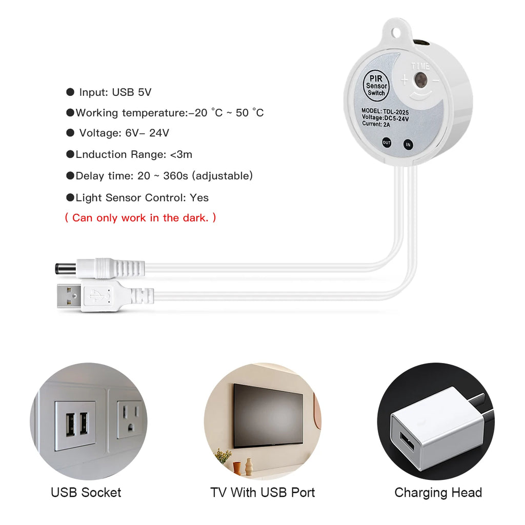 Gyarfas Motion Sensor COB LED Strip Light