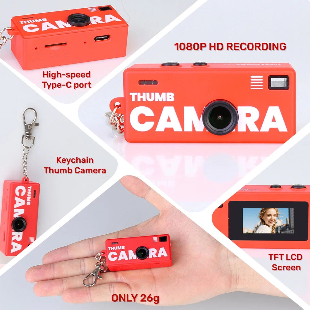 G6 1080P Mini Retro Keychain Camera