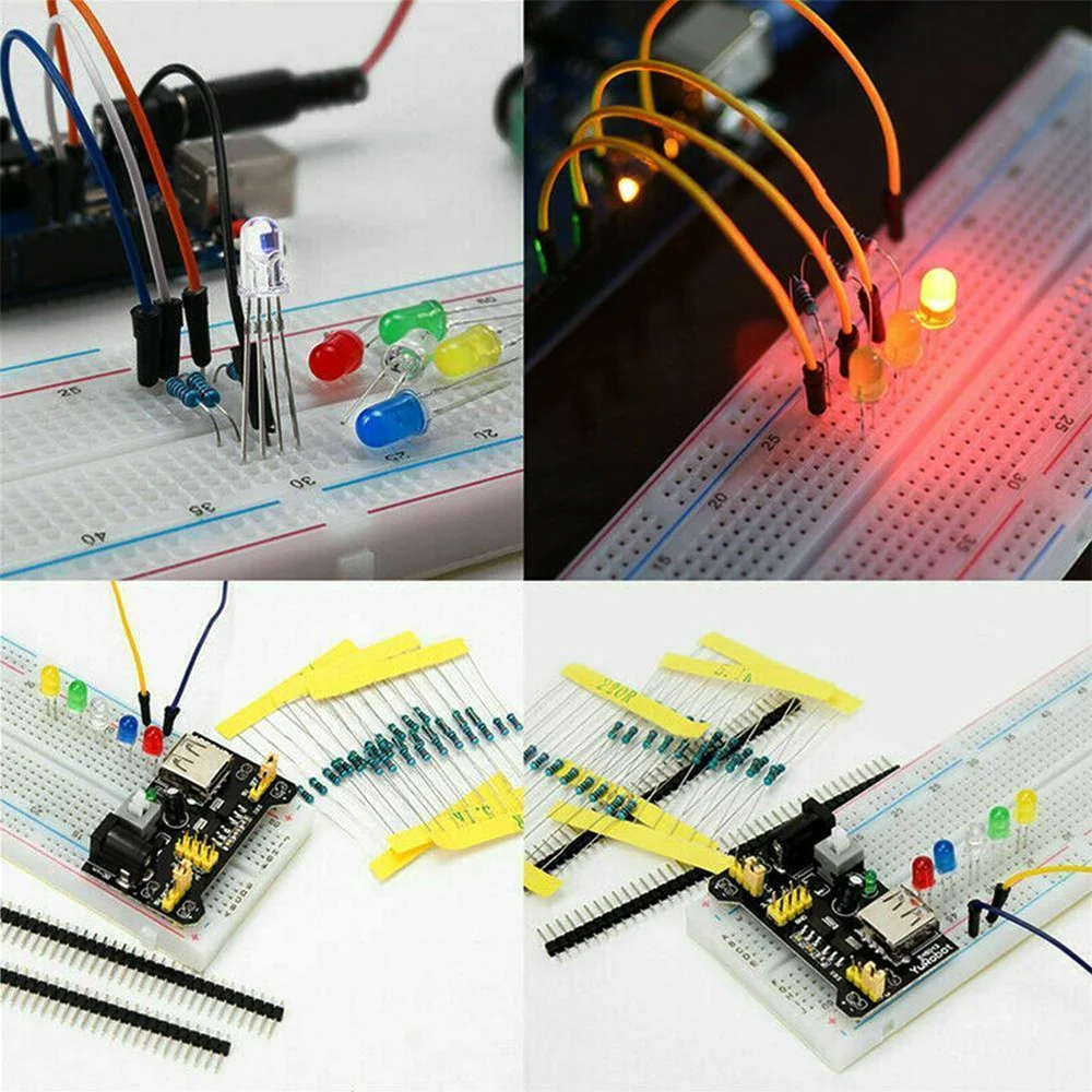 830-Piece Arduino UNO R3 Electronic Component Starter Kit