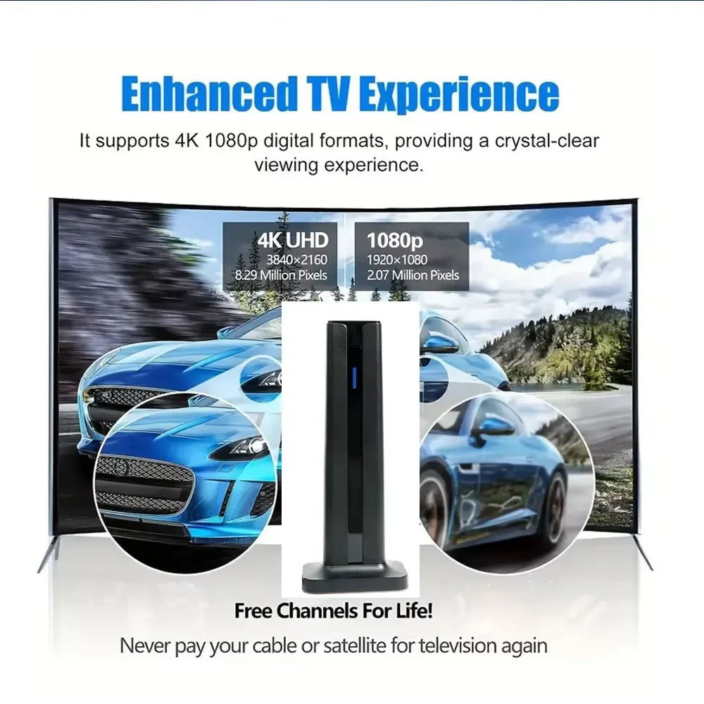TelDaykemei Indoor HDTV Antenna with Amplified Signal