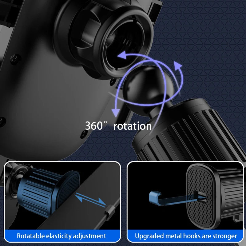 SEAMETAL 360° Air Vent Phone Holder Base