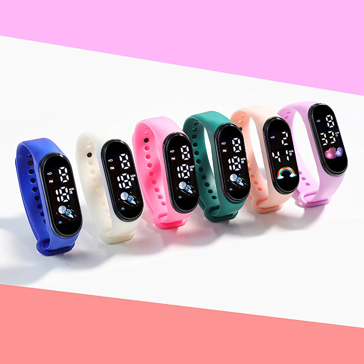Kids Cartoon Digital Sports Watch