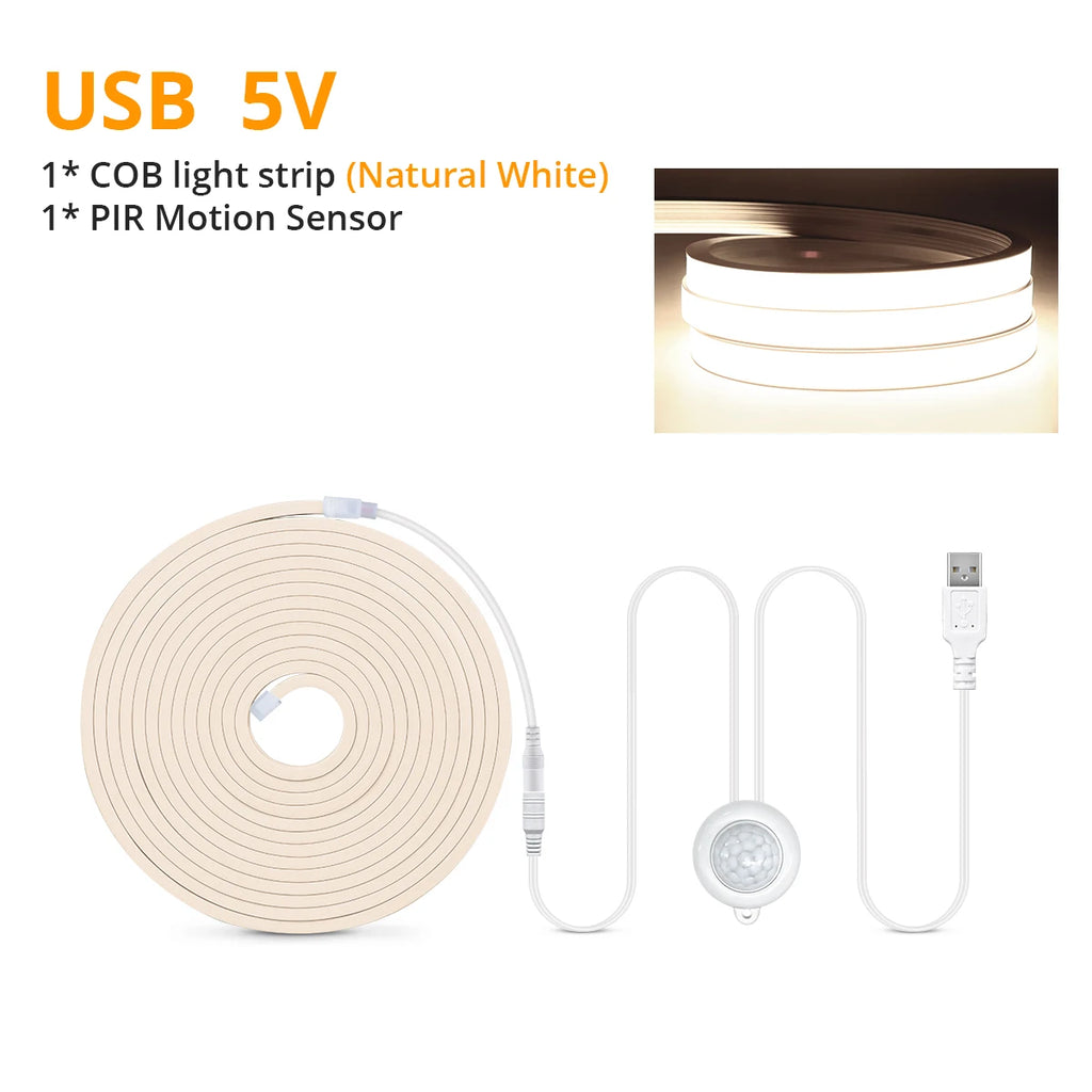 Gyarfas Motion Sensor COB LED Strip Light