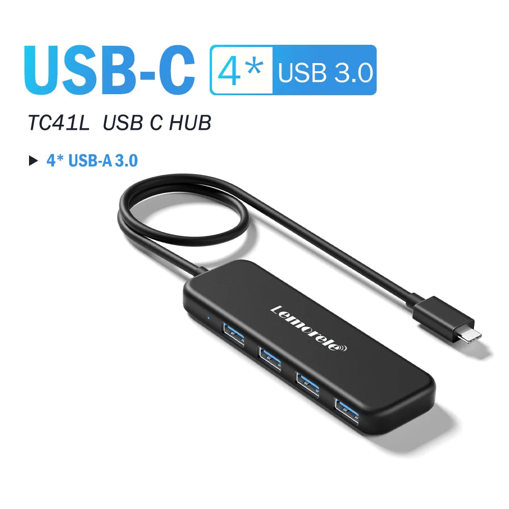 Lemorele TC57 4-Port USB-C Hub