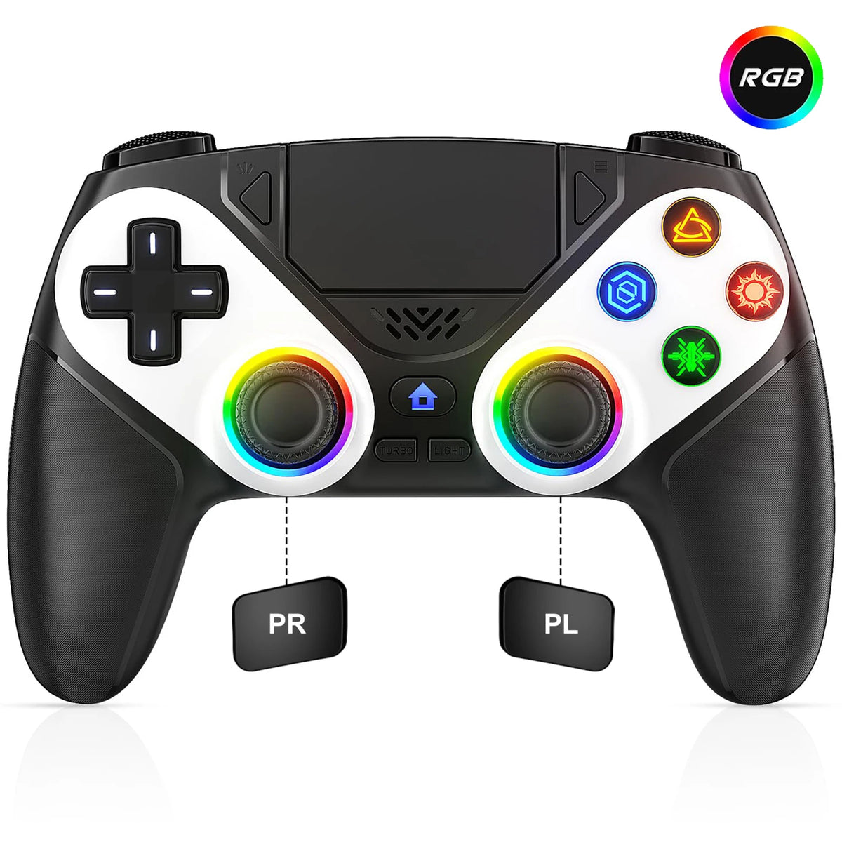 bonacell Wireless RGB Controller for PS5 & PC