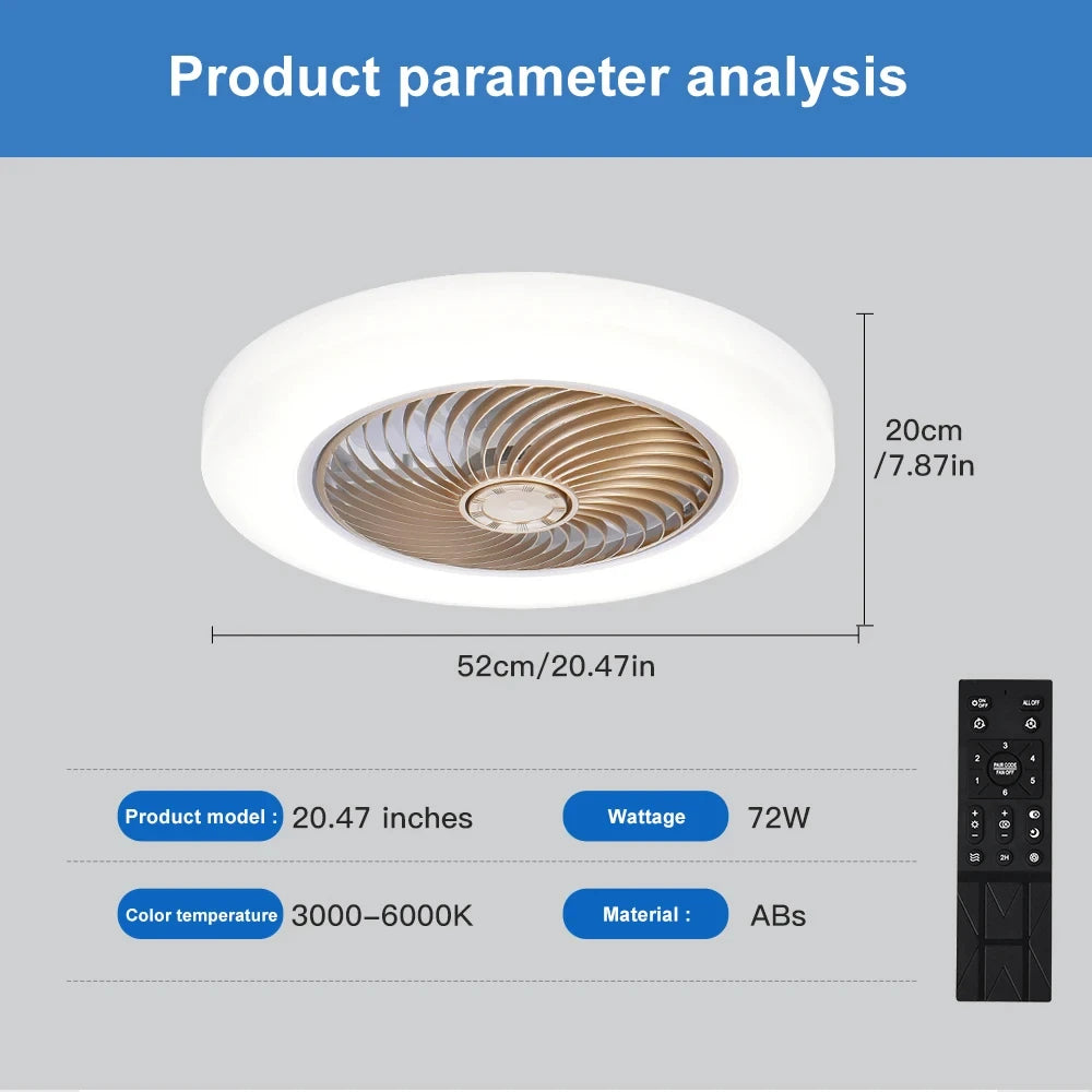 TNZ EXPENERGY 52cm Smart Ceiling Fan Light