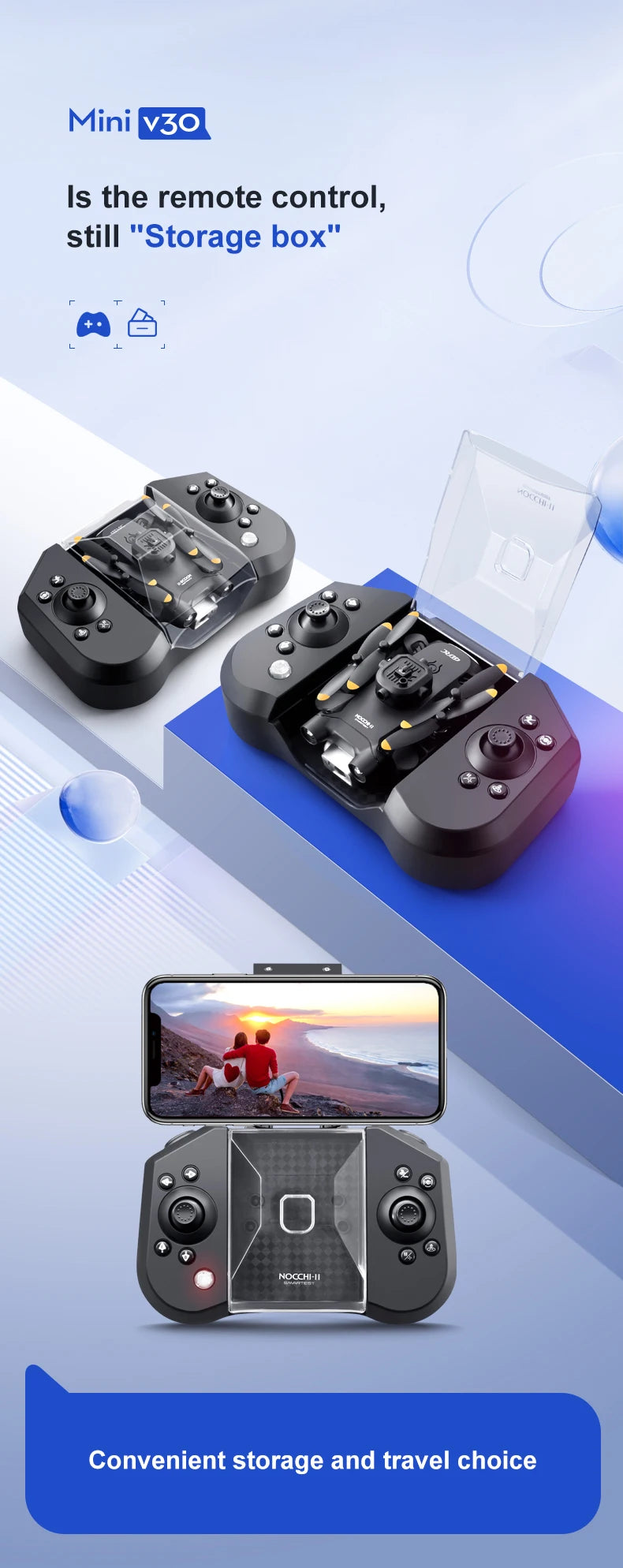 4D-V30 Mini 4K FPV Camera Drone