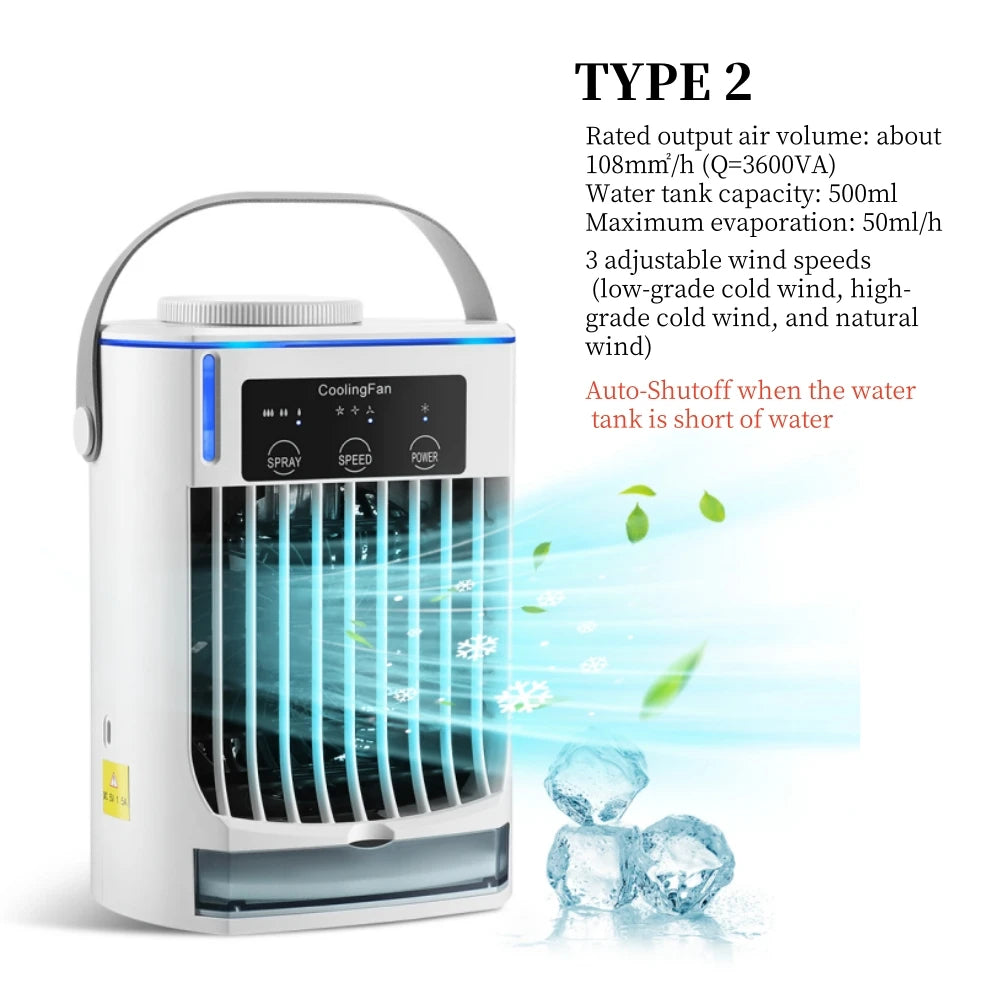AFDEAL Portable Mist Air Cooler Fan