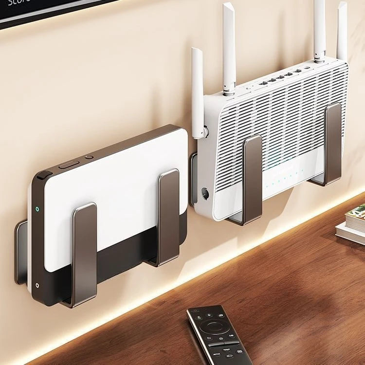 Wall-Mounted Router & Modem Storage Rack