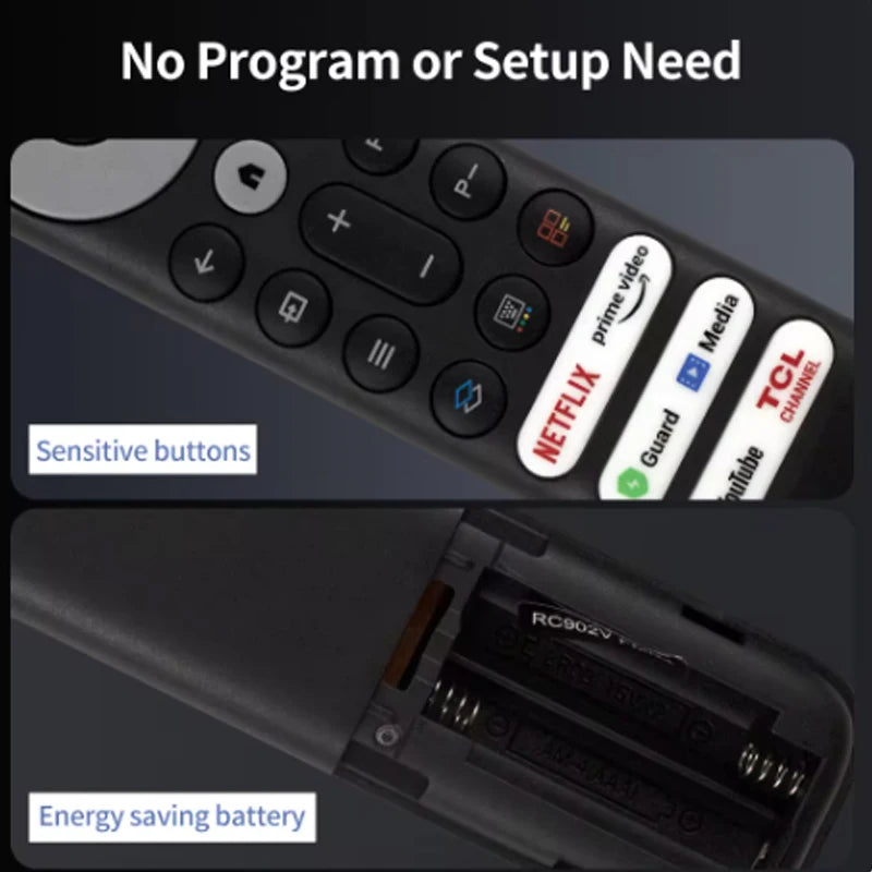 RC902V Replacement Remote Control for TCL Smart TVs