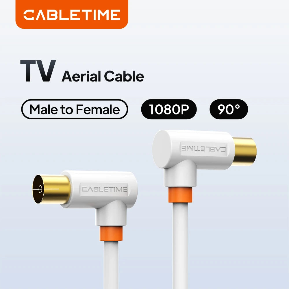 CABLETIME 90° Digital TV Antenna Cable