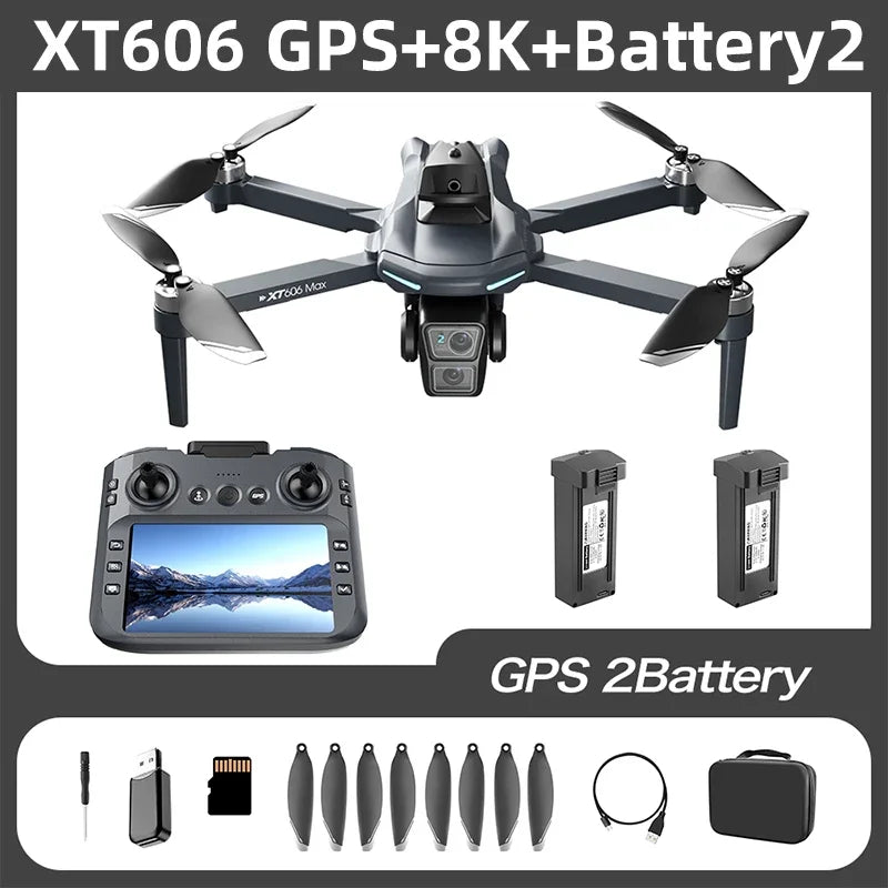 XT606 8K GPS FPV Camera Drone