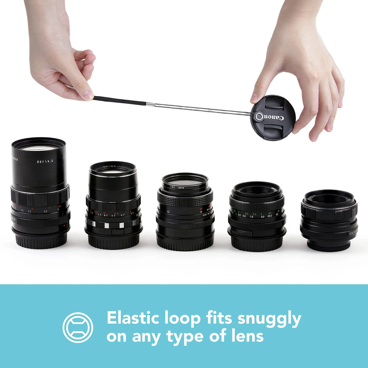 Universal Camera Lens Cap Leash