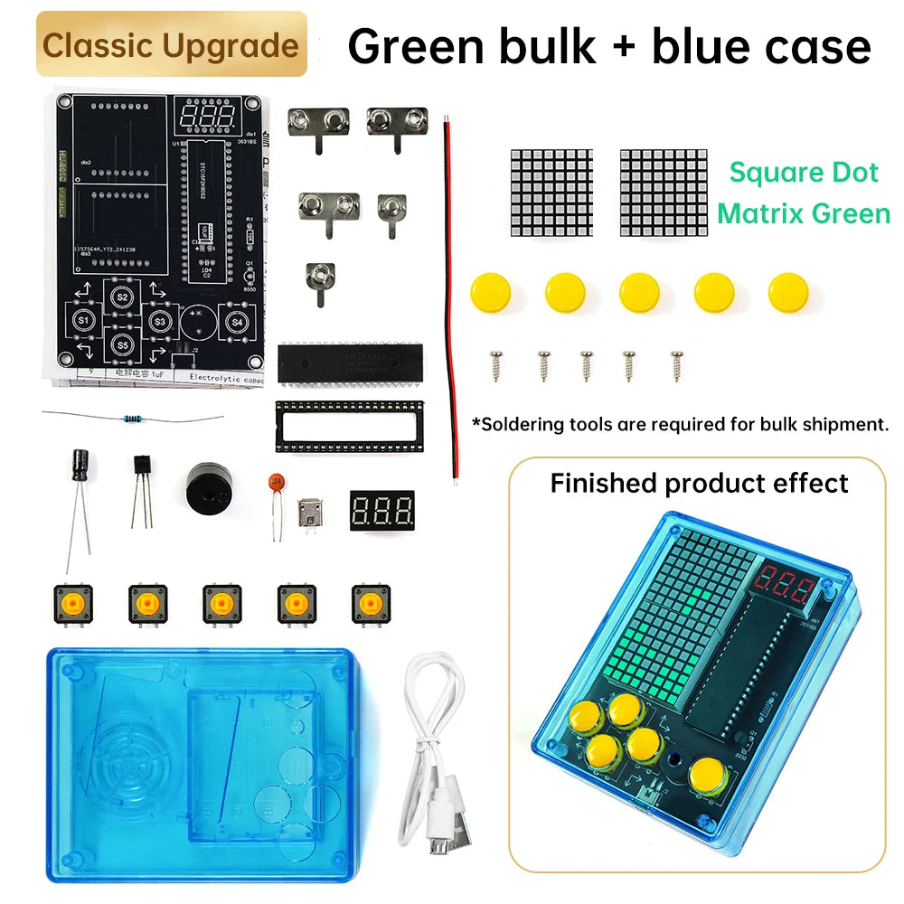 diymore 7-in-1 Pixel Game Console DIY Soldering Kit