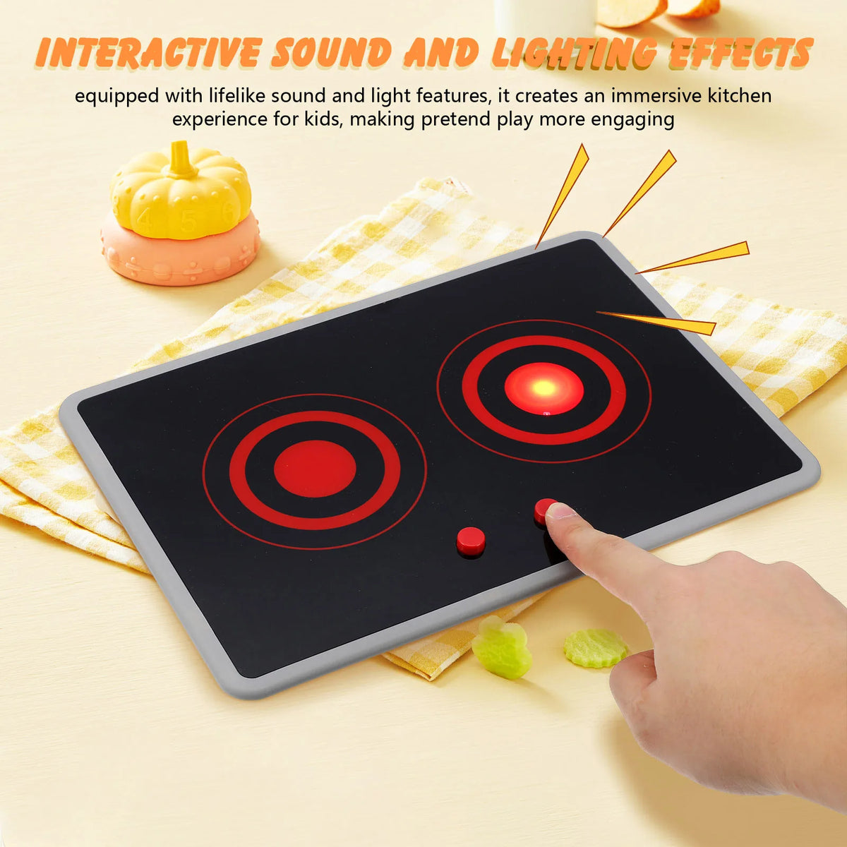 Kids Pretend Play Induction Stove Toy