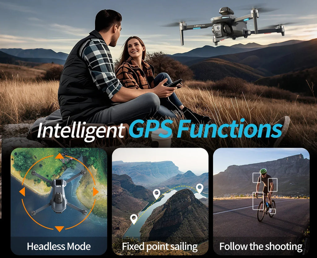 XT606 8K GPS FPV Camera Drone