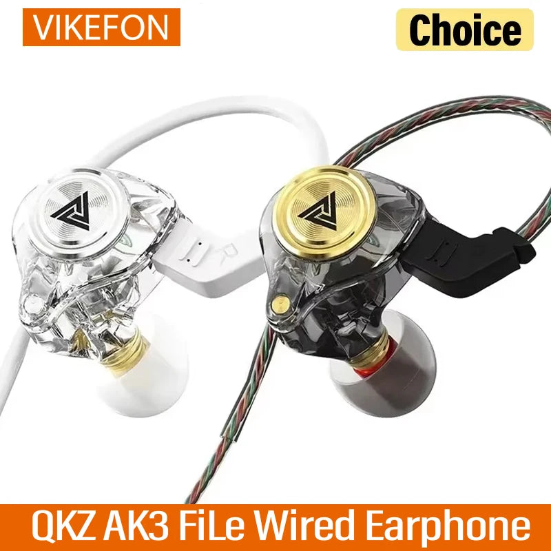 QKZ AK3 FiLe Wired HiFi In-Ear Earphones