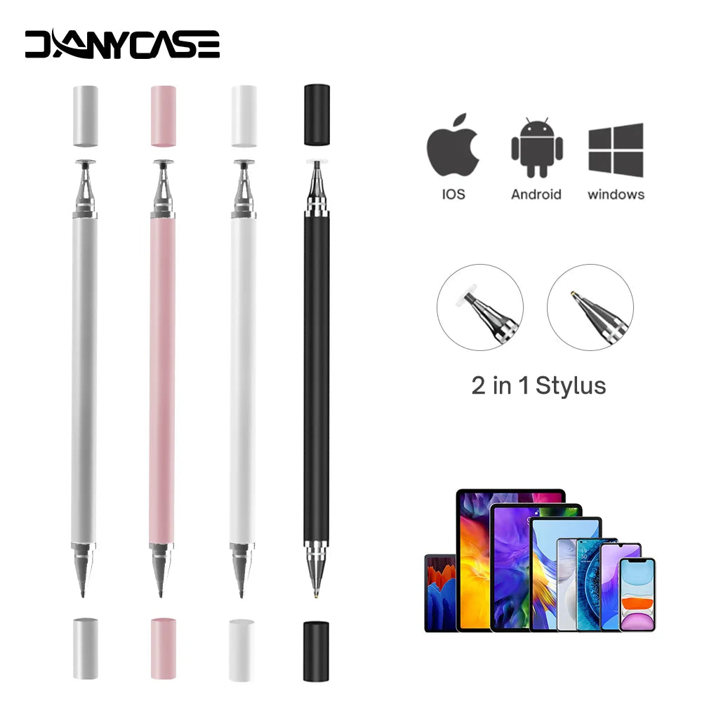 DANYCASE Universal 2-in-1 Capacitive Stylus Pen