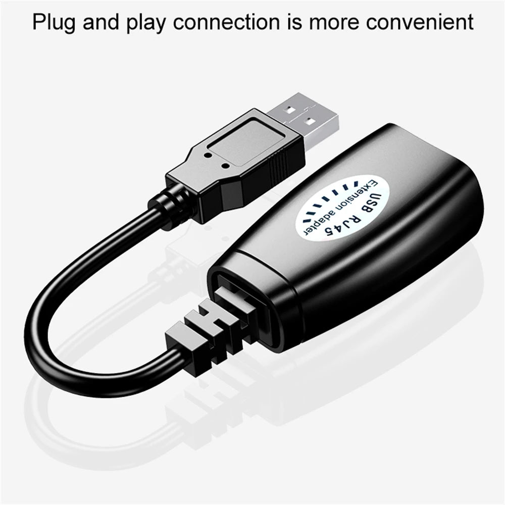 USB to RJ45 Extension Adapter Pair