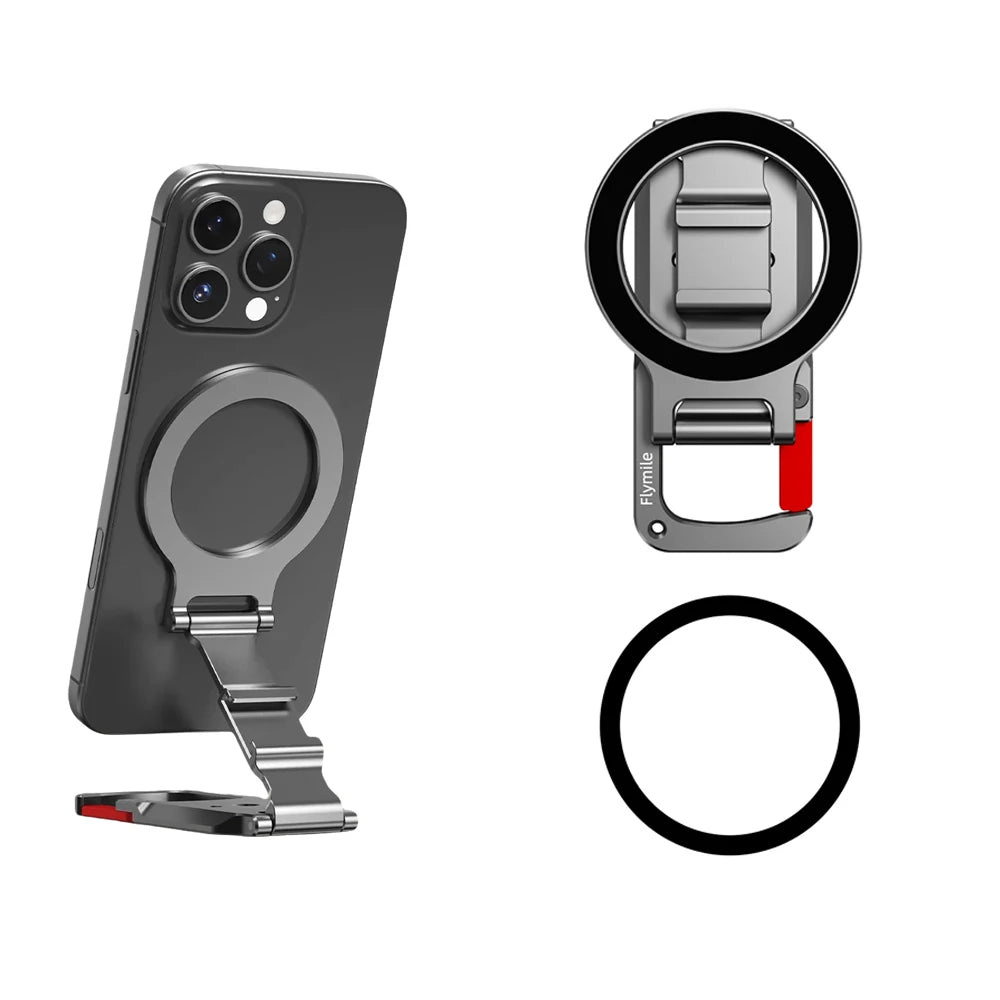 Flymile Magnetic Carabiner Phone Holder & Tripod Adapter