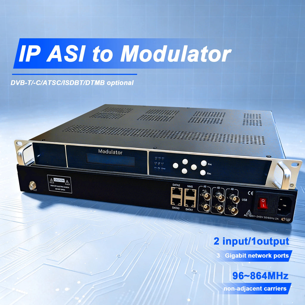 Tuoying Multi-Channel IP to RF Digital TV Modulator